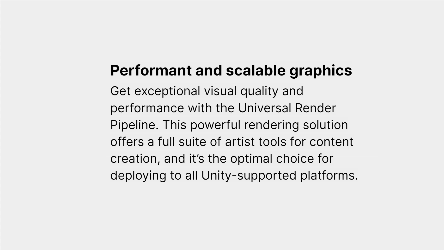 Unity for HMI benefit: performant and scalable graphics