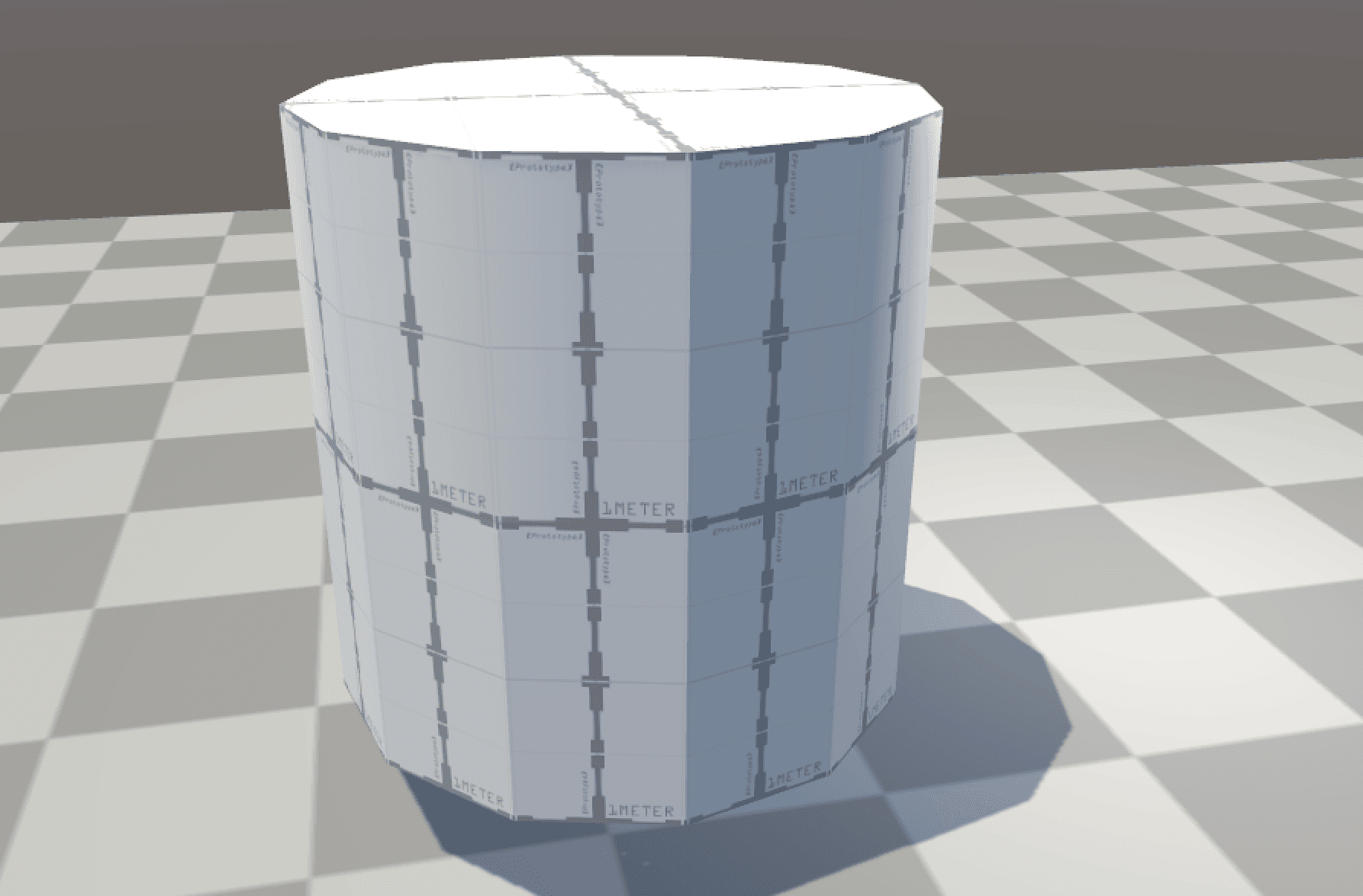 Notice how the top of the cylinder and its bottom half don’t have any smoothing, resulting in the edges of the faces being visible. The top two parts are smoothed, however, a seam is visible in the middle. This is due to the two parts belonging to different smoothing groups and therefore being treated as different surfaces.