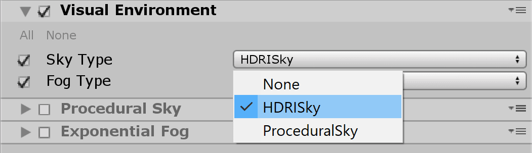 ambiente visual tipo céu