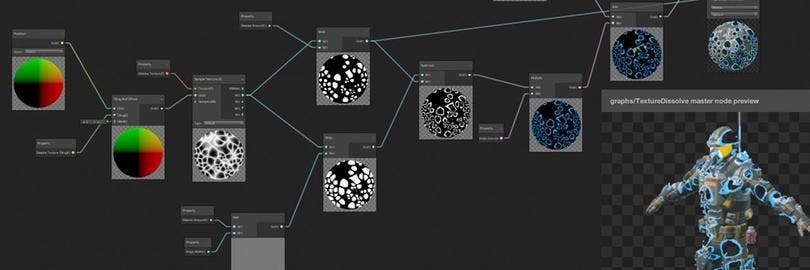 A NODE-BASED VISUAL INTERFACE FOR BUILDING SHADERS IN SHADER GRAPH