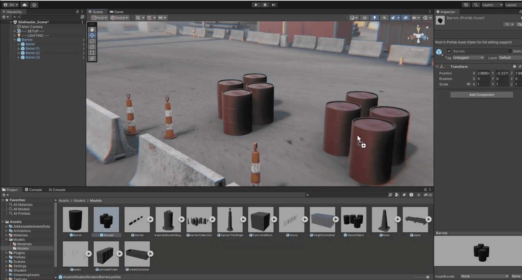 Unity Industry product walkthrough