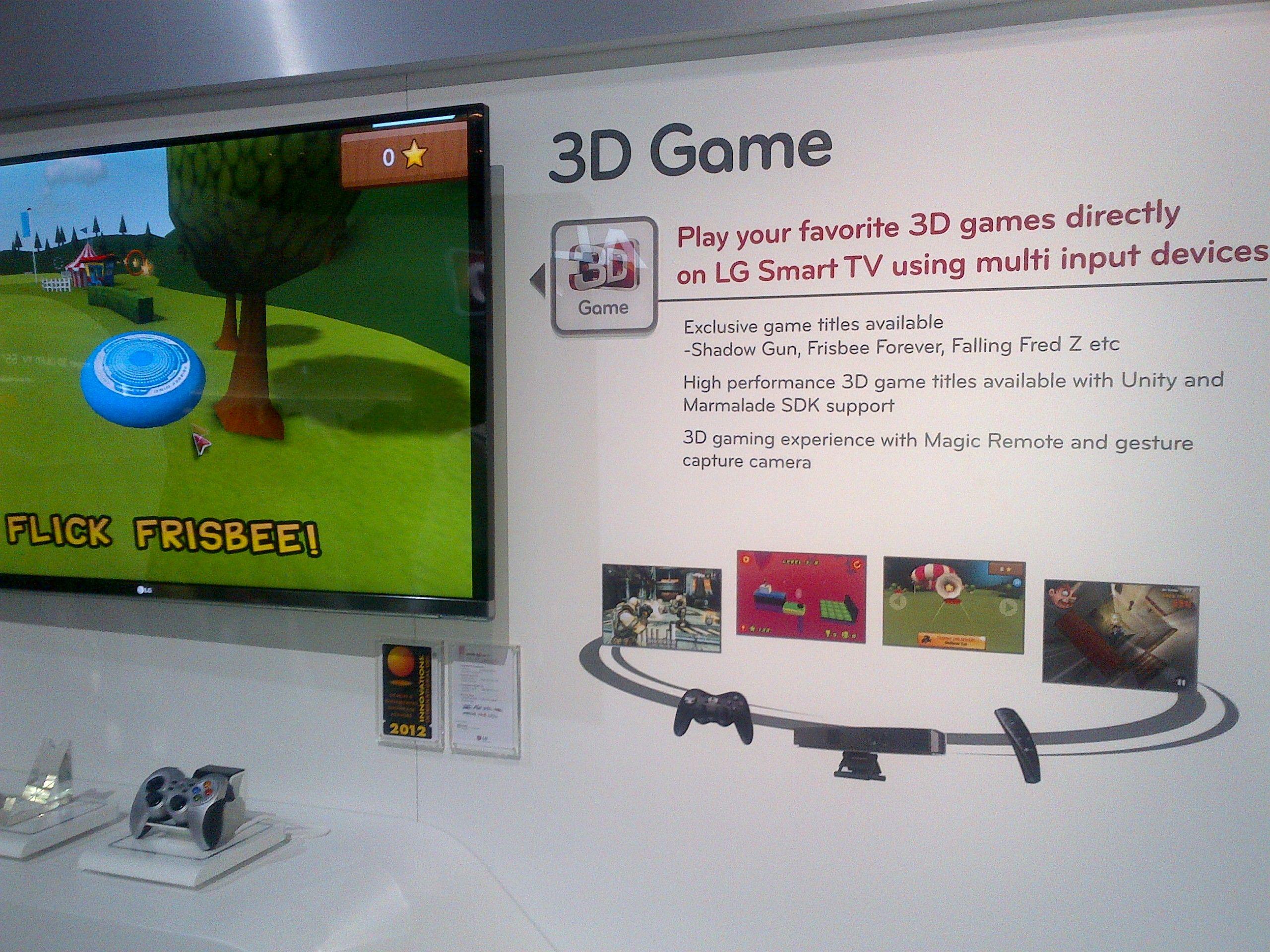 Union bringing games to 2012 LG smart TVs