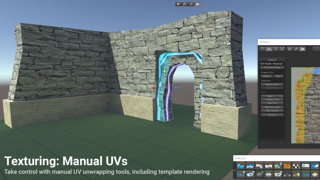 Manual UV texture in Probuilder