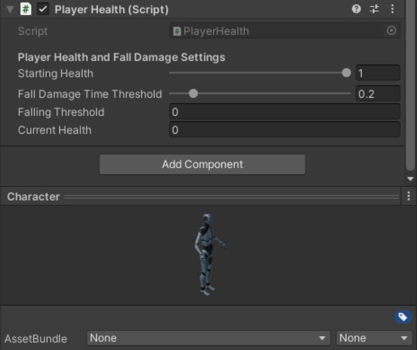 The Player Health script