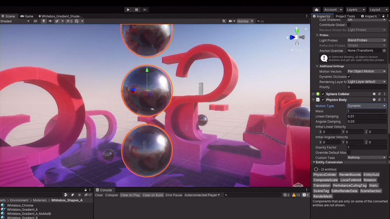 DOTS Conversion Workflow and Unity Live Link
