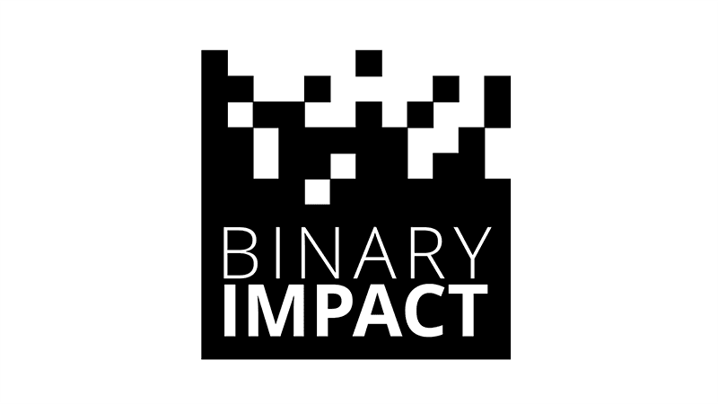 Binary impact logo