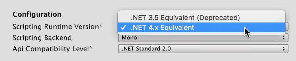 .NET 4.x est maintenant intégré par défaut