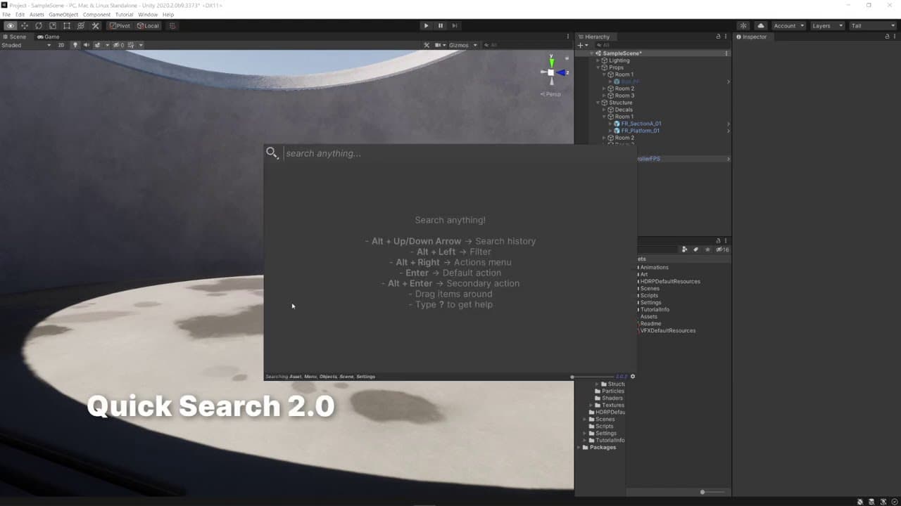 Pesquise por suas cenas com o Quick Search 2.0