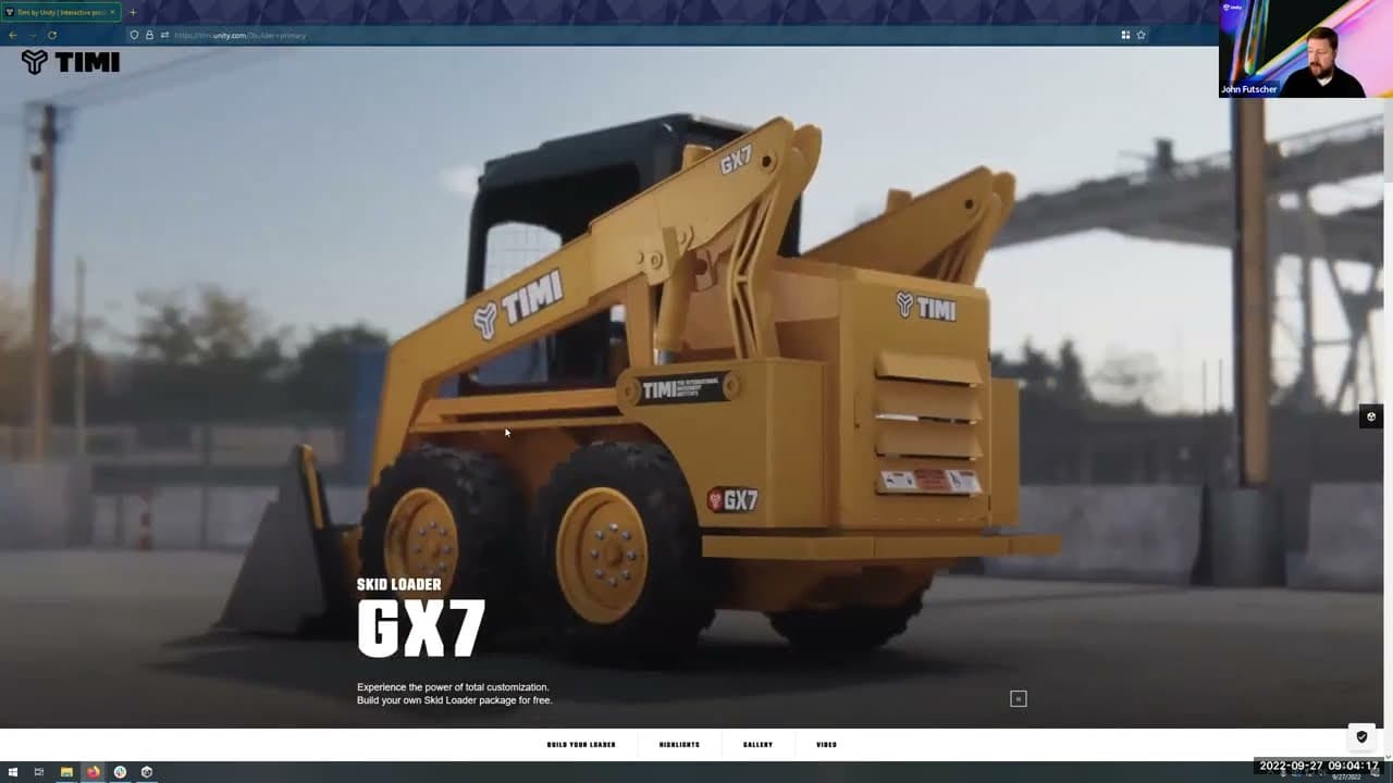 Road to the metaverse: Special Edition. How it’s made - TIMI skid loader demo
