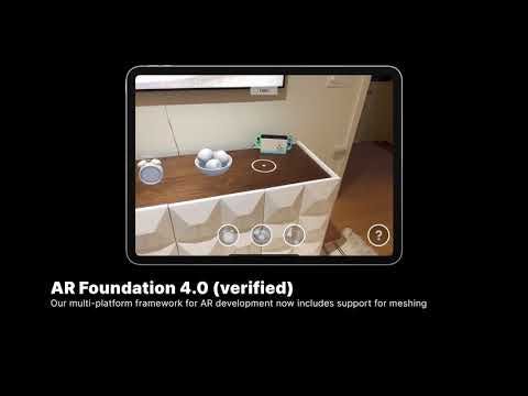 AR Foundation 4.0 est désormais vérifié