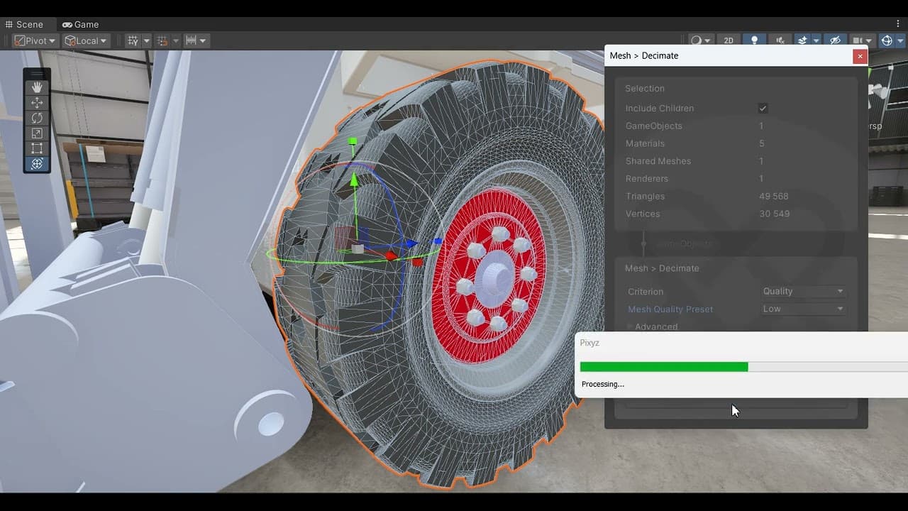 Unity Asset Transformer によるインタラクティブアプリケーション向け 3D データの最適化