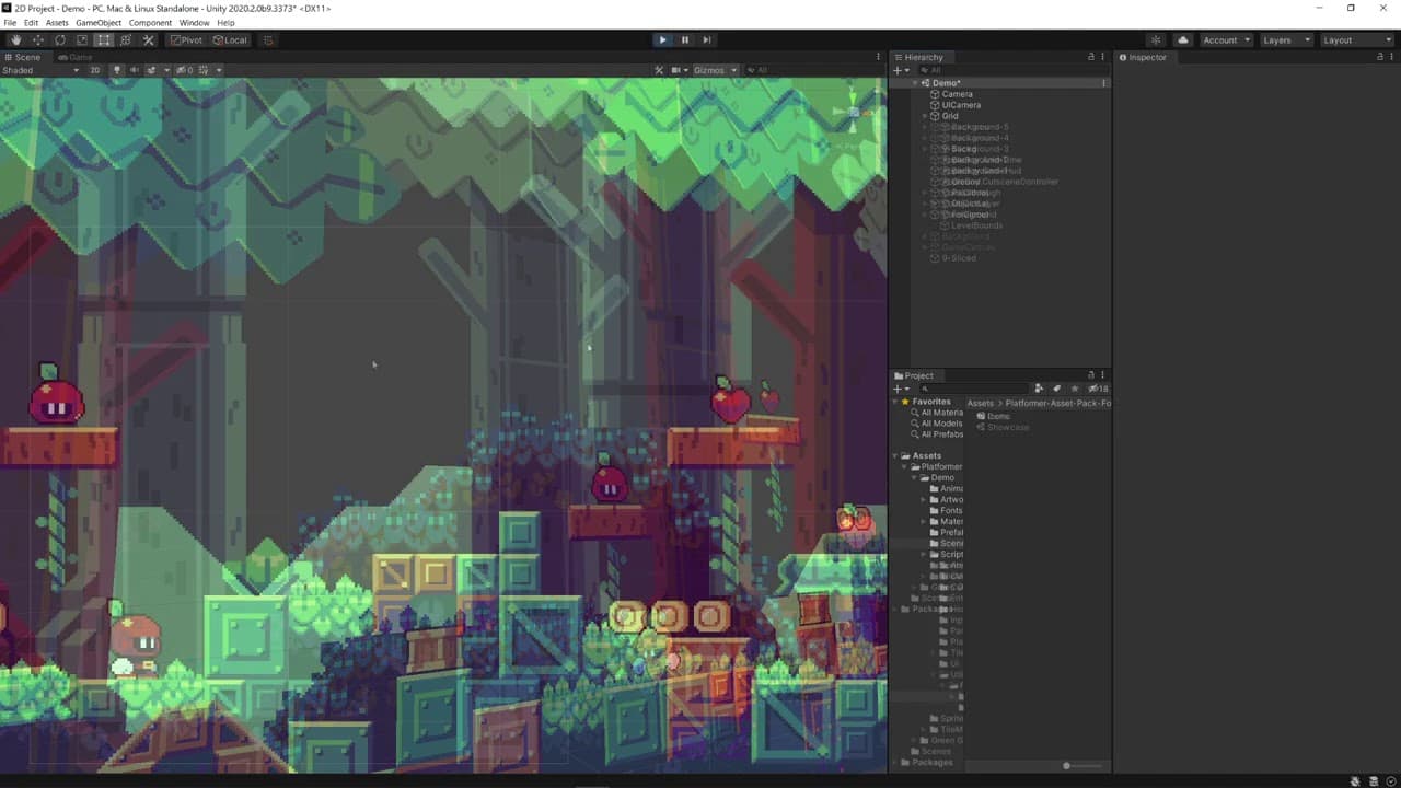 Improved 2D default assets