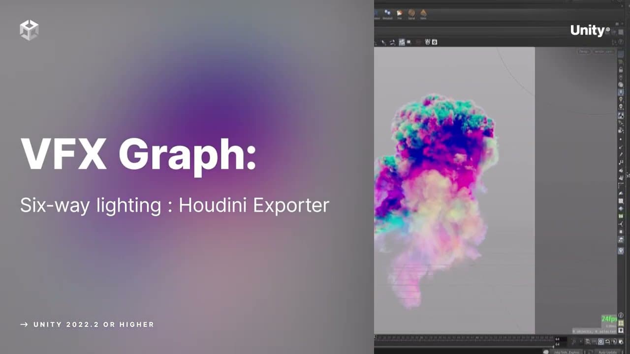 Introducing Houdini 6-way lightmaps exporter for Unity’s VFX Graph