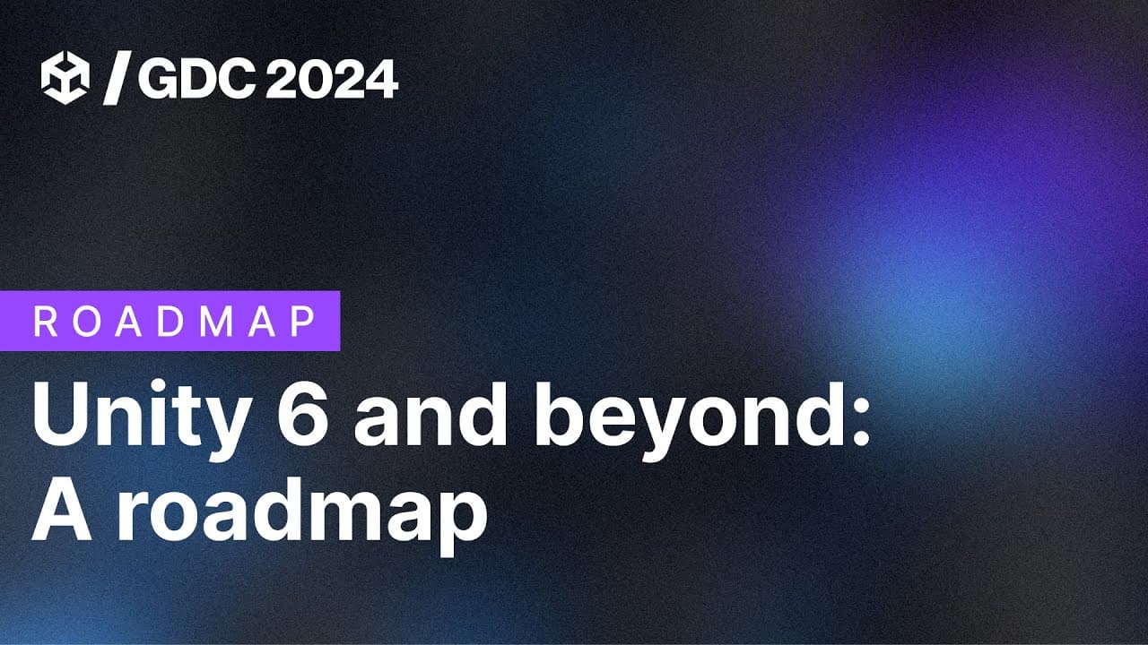 这次 Unity 路线图会议也在 GDC 2024 上做了介绍。