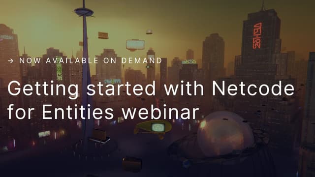 Introdução ao Netcode para Entidades