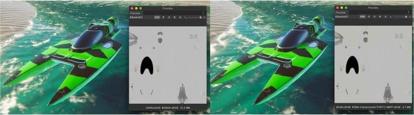 Compressed texture comparison