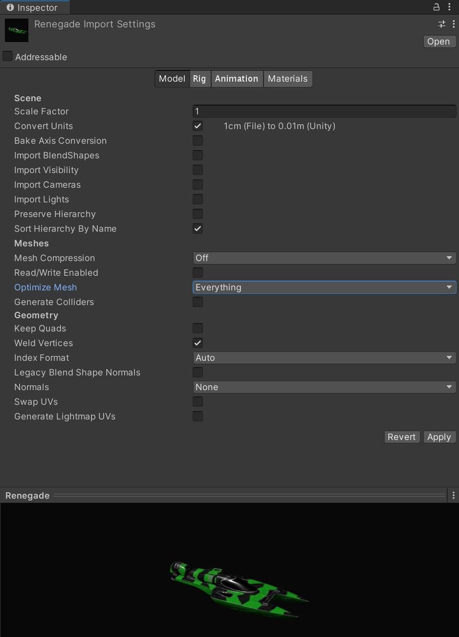 Editor screenshot