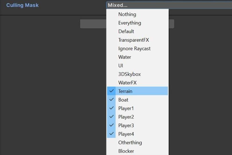 Multiple light layers in the Unity editor