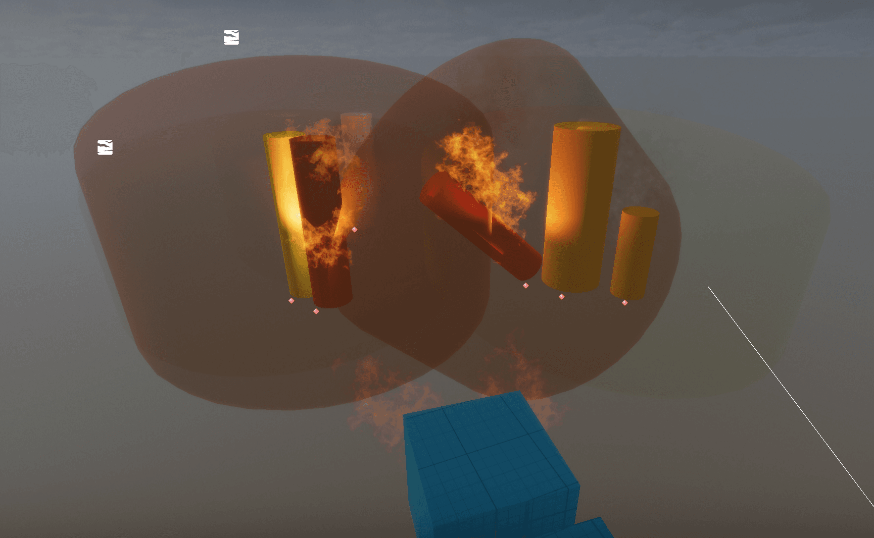 Capsule Colliders in our sample project