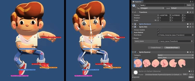 Animating the main character in Happy Harvest with 2D IK Solvers