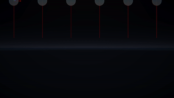 Grey balls falling off with different characteristics and curves in Unity
