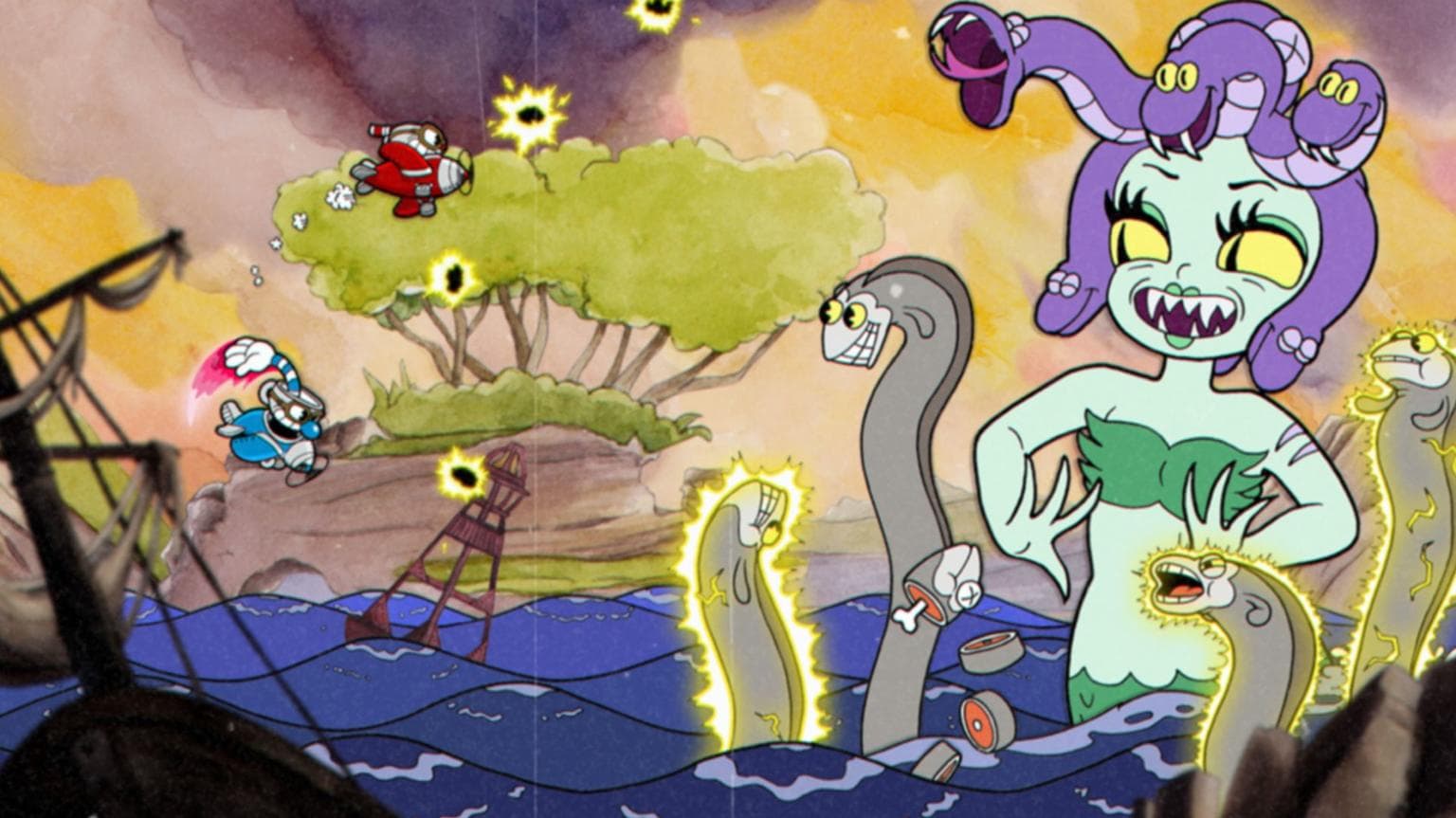 Graphic from Cuphead