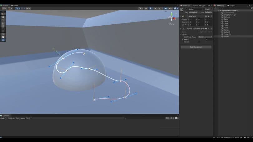 Estrutura de criação de splines