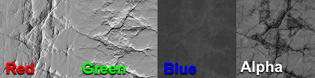 Texture-packed PBR material
