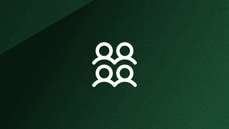 검은 배경에 커뮤니티 아이콘