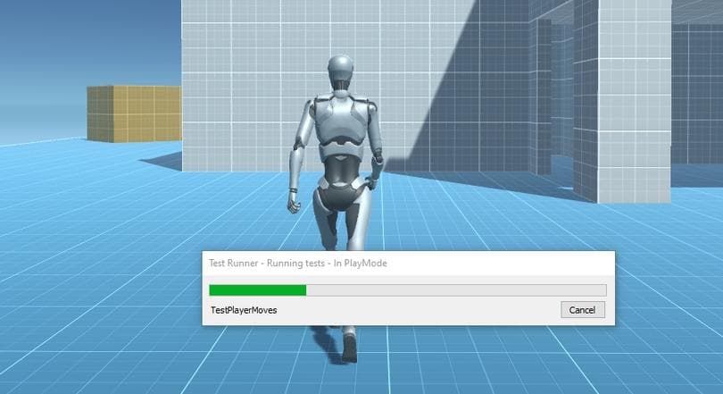 Testing character movement in Play mode