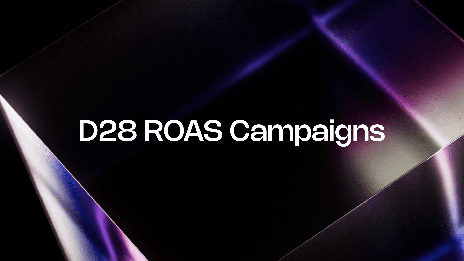 D28 ROAS Campaigns