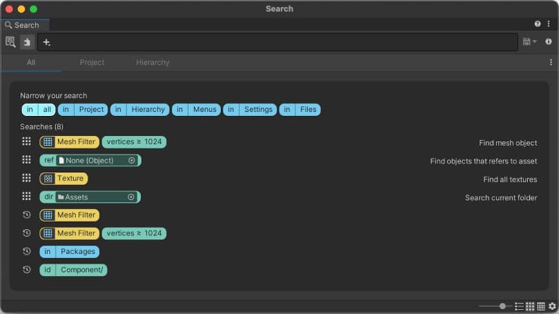 novas consultas de pesquisa visual