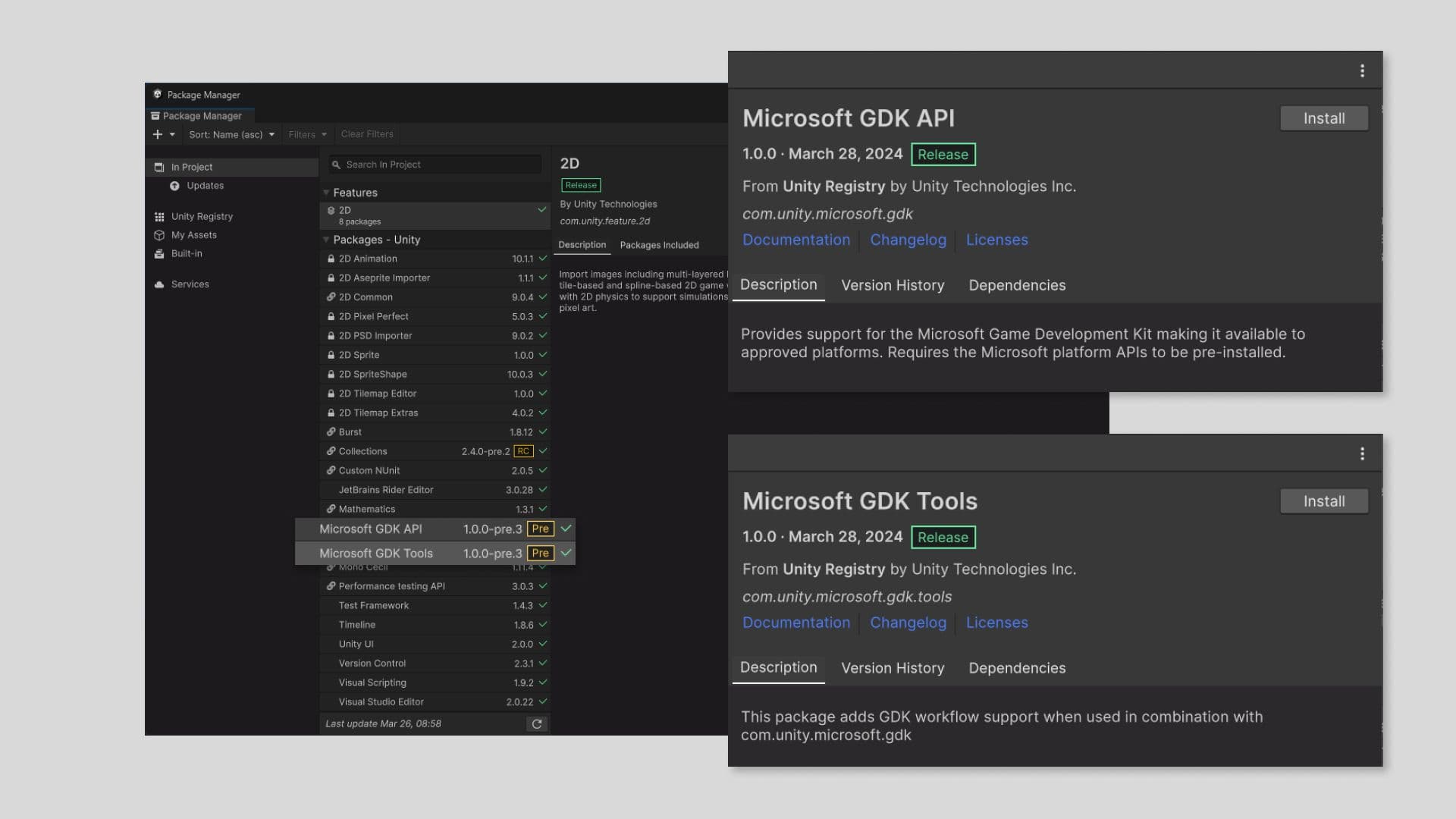 Microsoft GDK- API