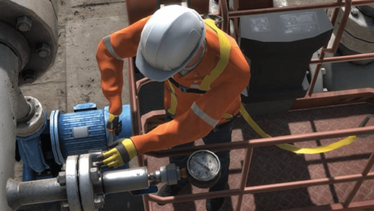 Person working on construction