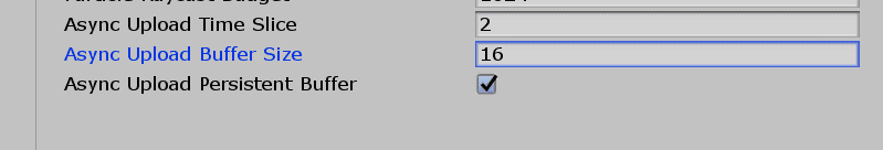 Image of Async Upload Persistent Buffer selected
