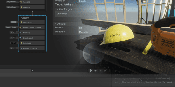 unity Shader Graph view