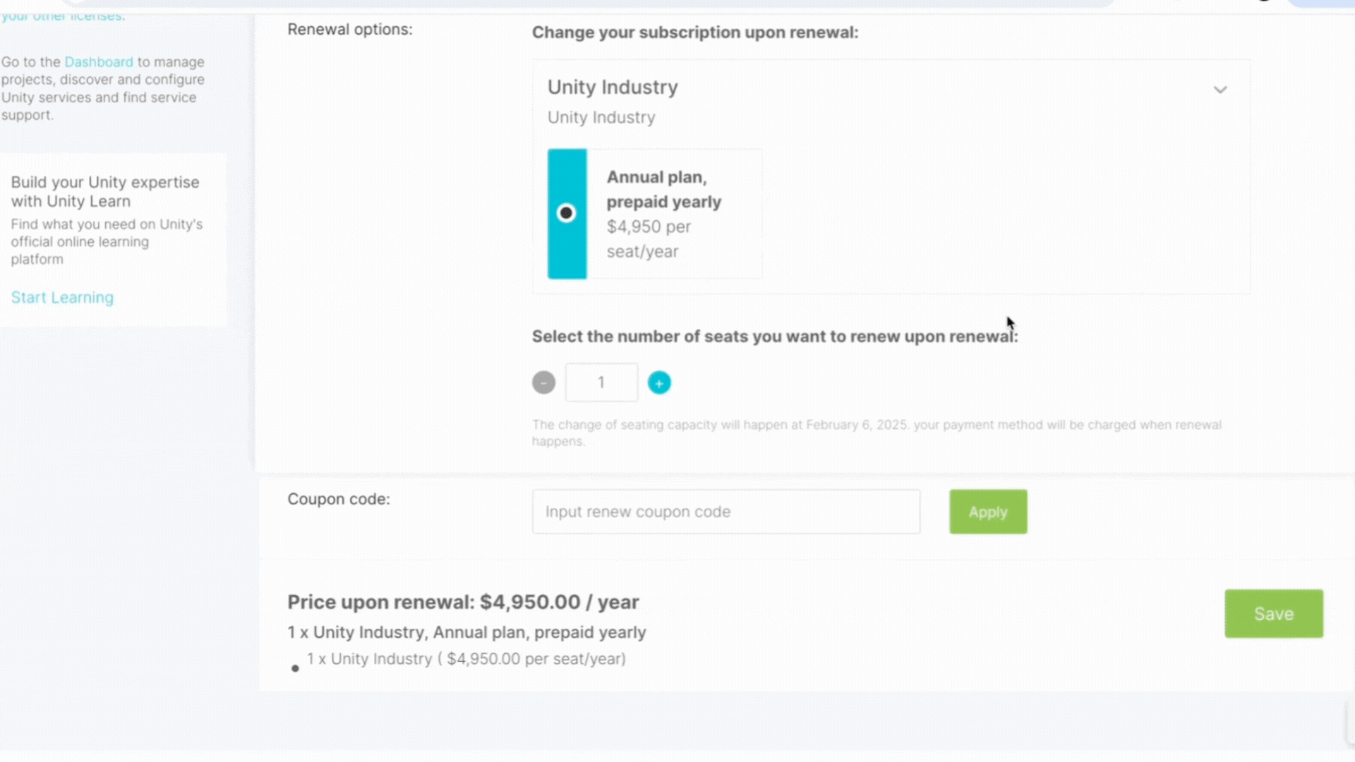 Unity Industry 저장/다음 단계