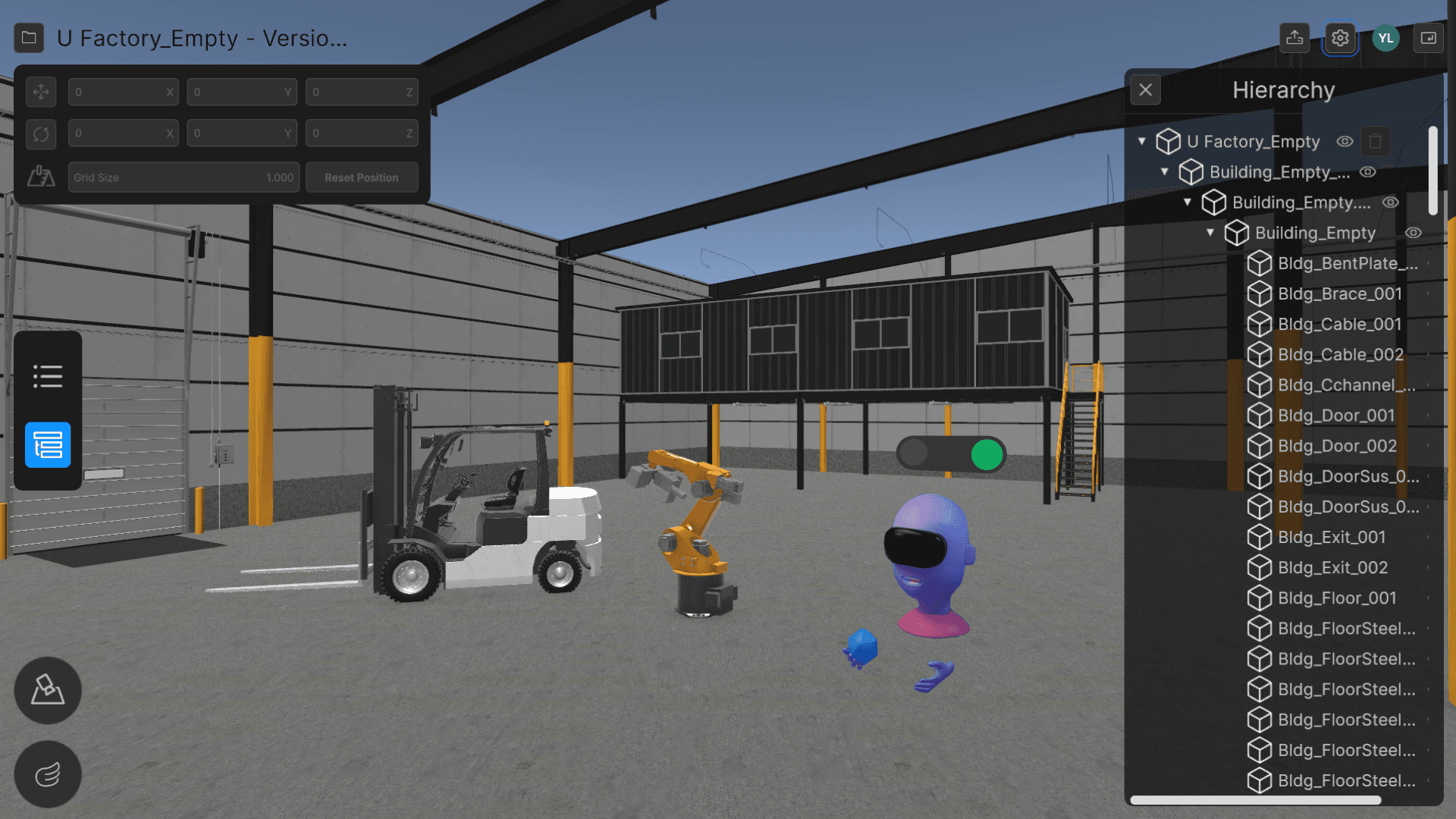 Unity Industry Viewer-Vorlage