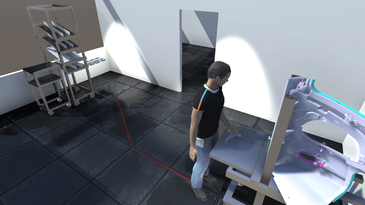 Augment assembly work planning with digital human simulations
