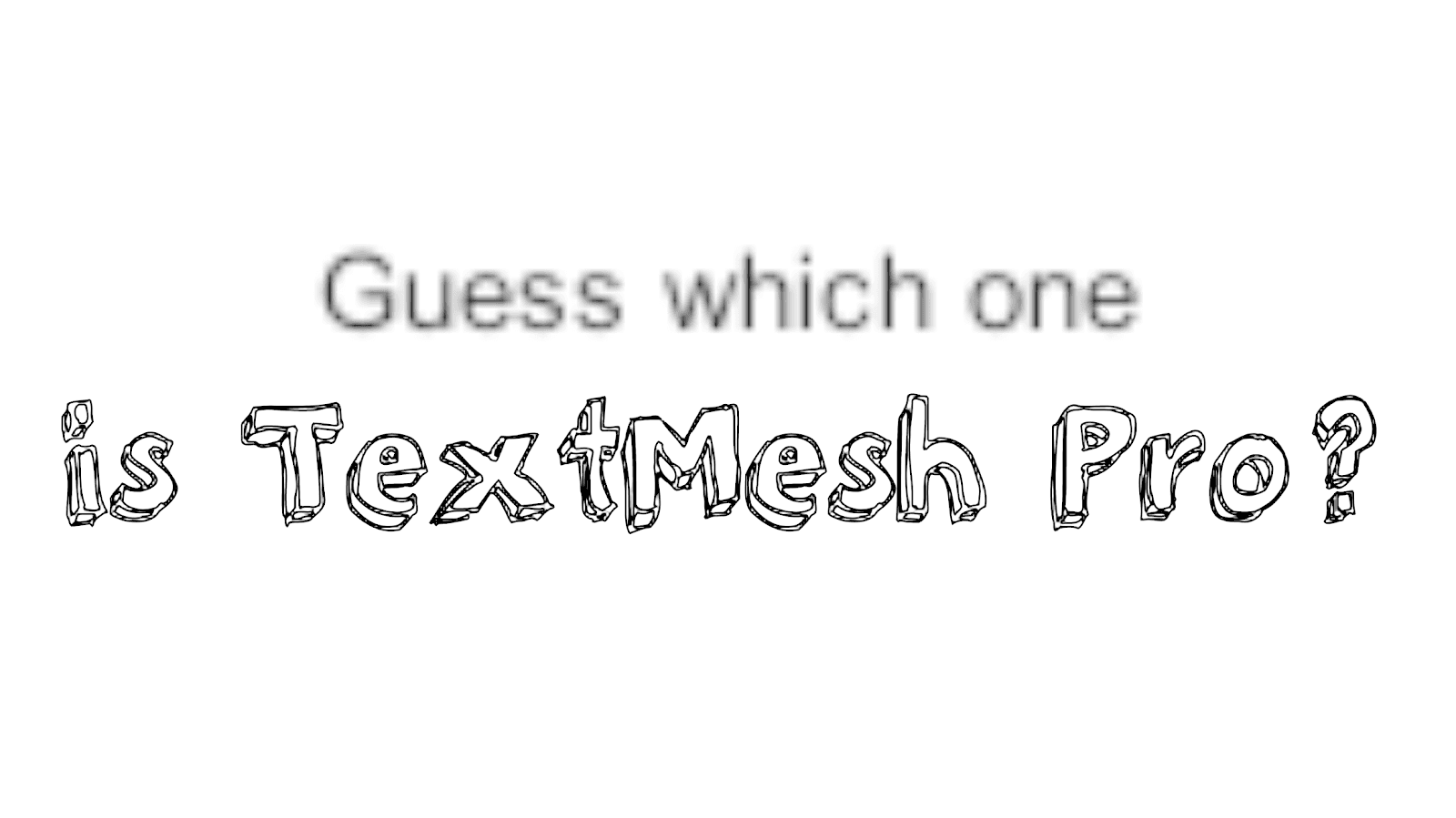 在 Unity 2018 中充分利用 TextMesh Pro