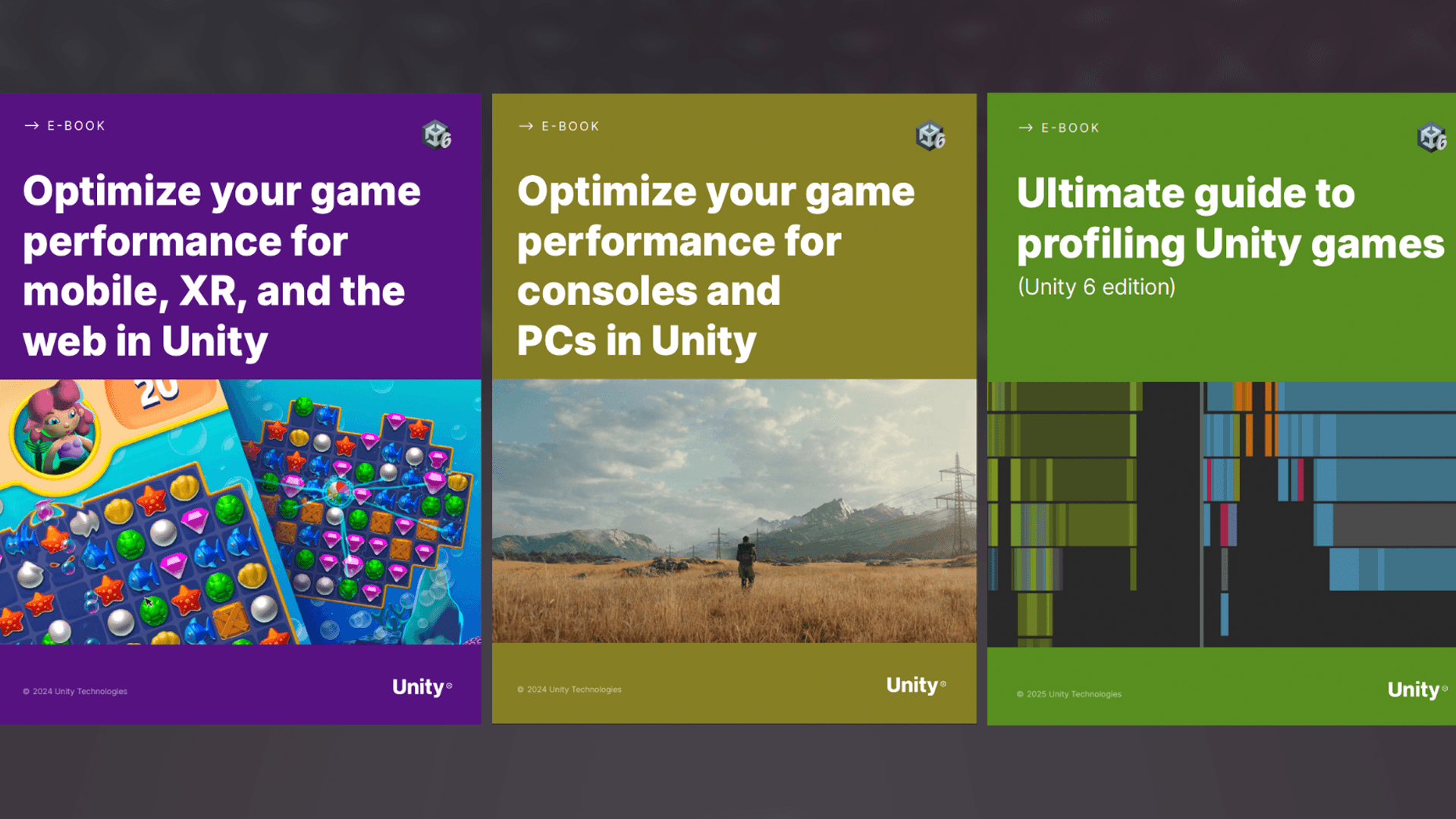 三本关于Unity 6优化的技术电子书
