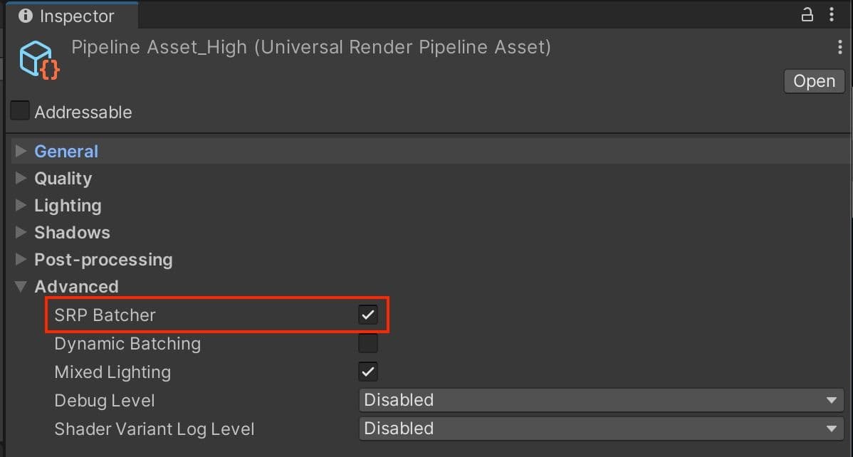 Unity引擎中的SRP批处理