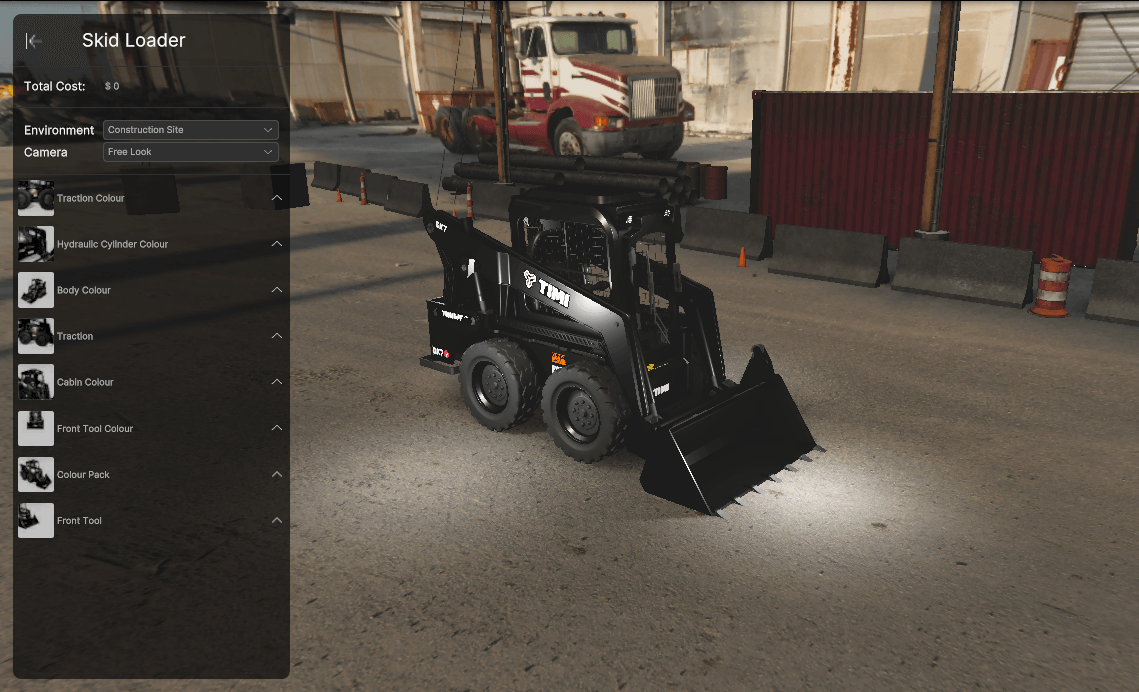 Product Configurator Template - Skid Loader