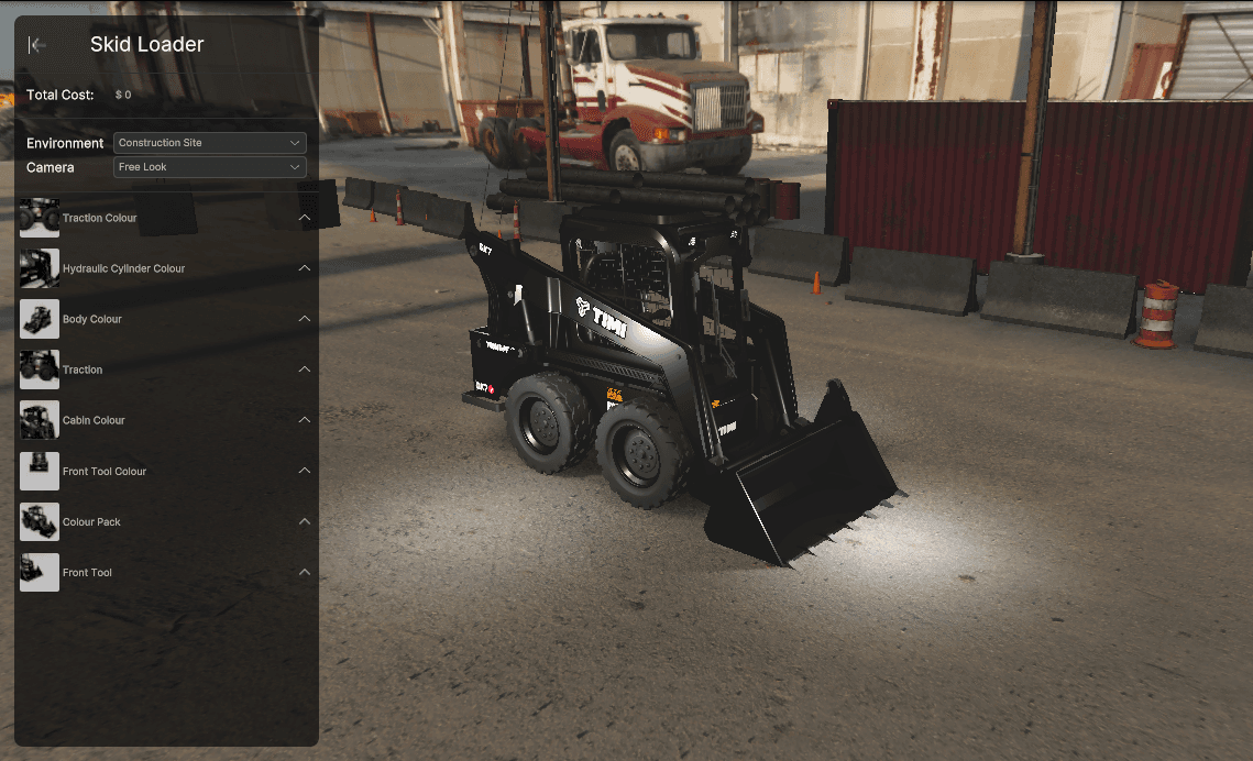 Produktkonfigurator-Vorlage - Skid Loader