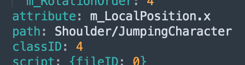 Code of path property of an Animation Curve