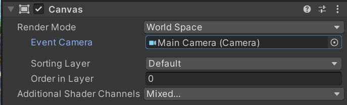 Image of the Camera space canvases dialog box with a greyed out background and white text.