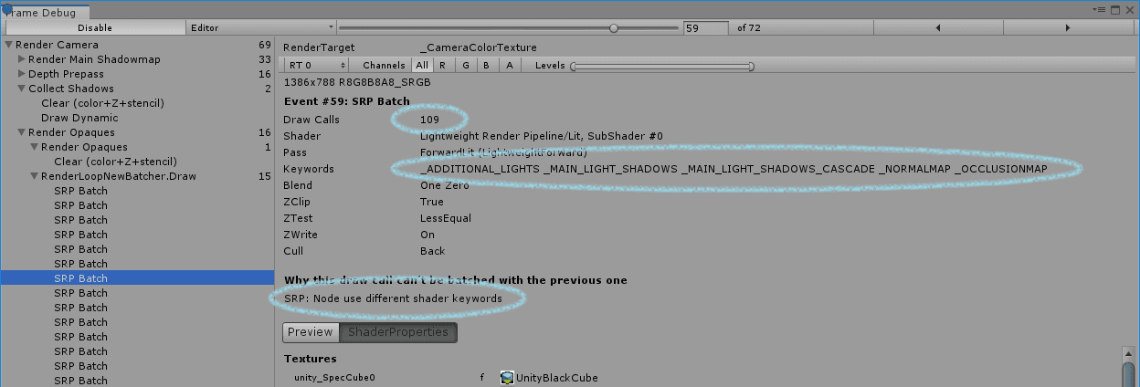 Frame Debugger