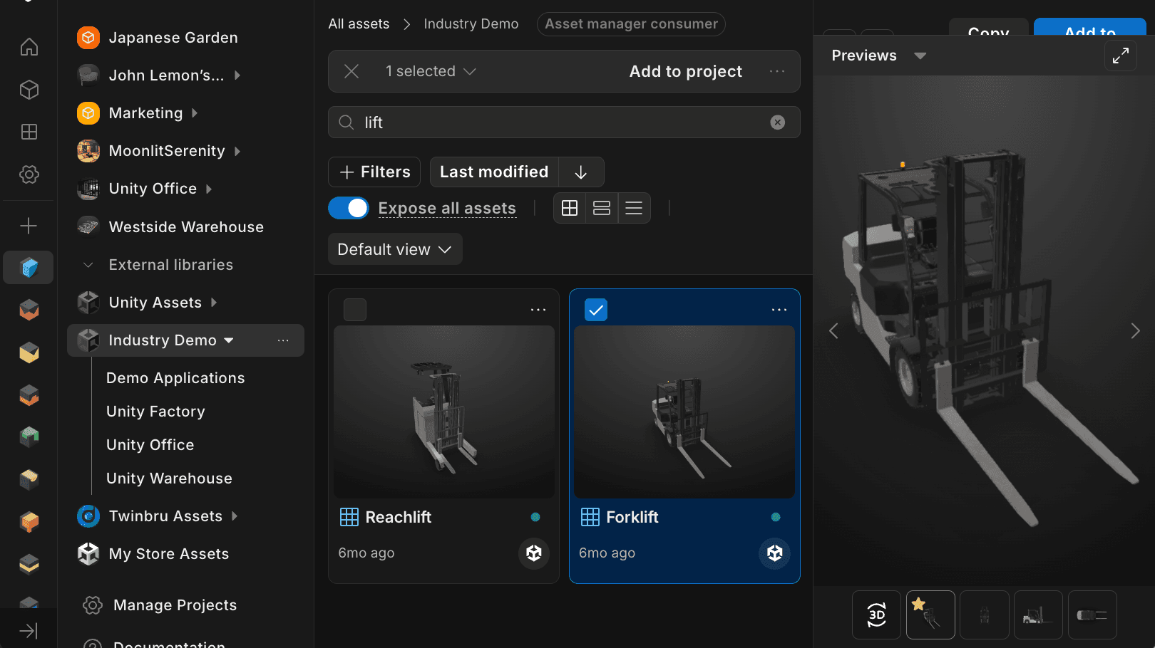 Unity Asset Manager