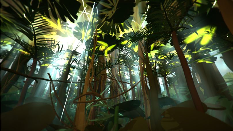 Scène de forêt à Godwana