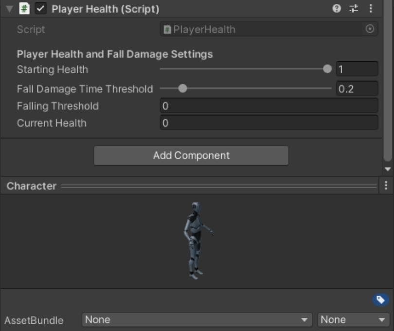 The Player Health script